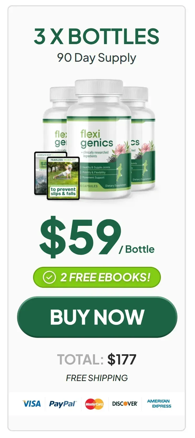 Flexigenics three bottles order